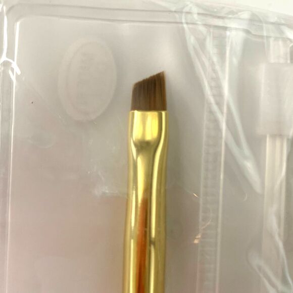 Double-Ended Angled Brow & Eyeliner Brush with Spoolie Professional Makeup Tool - Picture 3 of 6